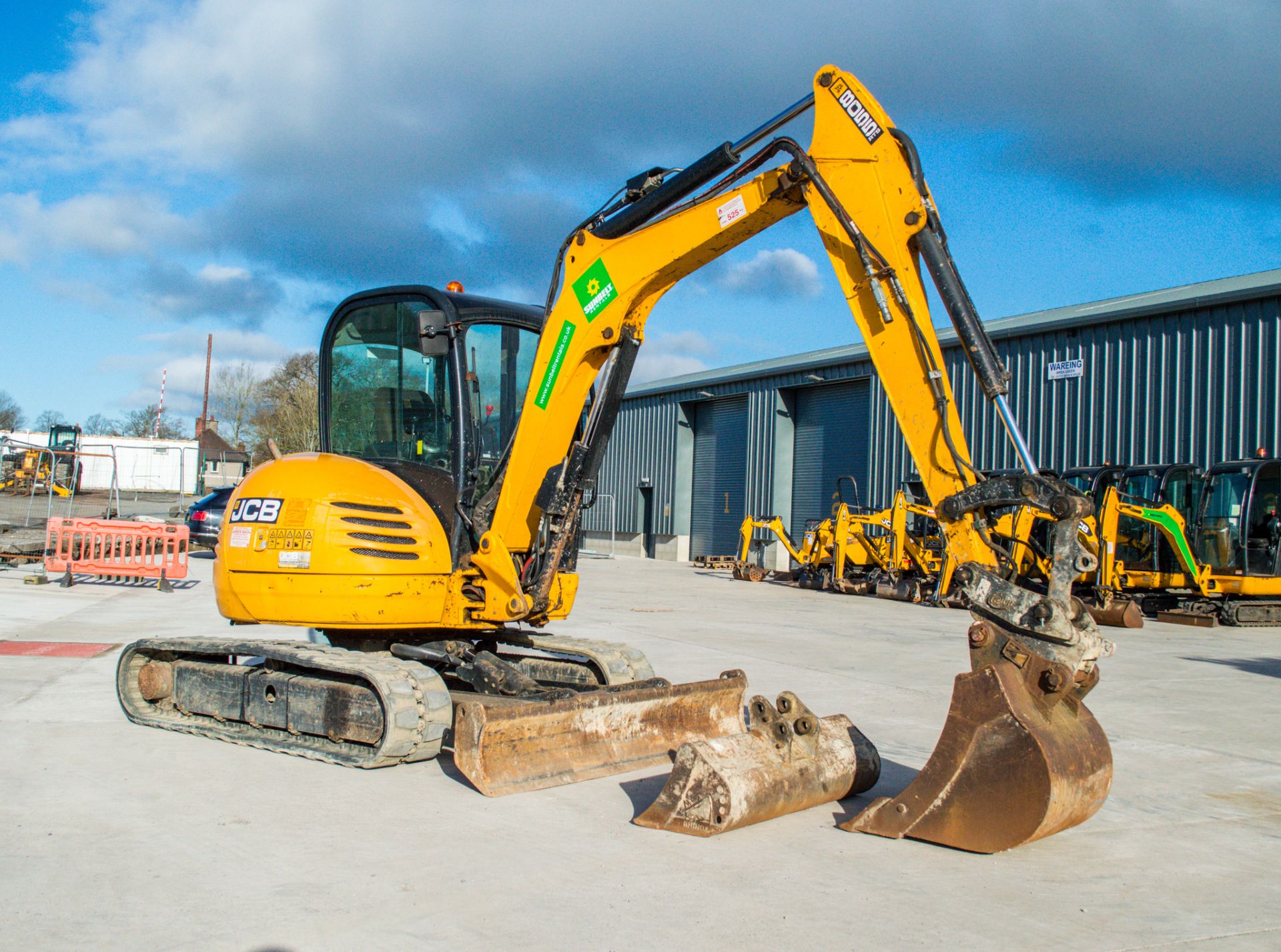 JCB 8055 RTS 5.5 tonne rubber tracked midi excavator Year: 2013 S/N: 60463 Recorded Hours: 3478 - Image 2 of 24