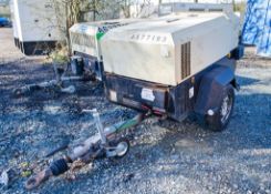 Doosan 7/41 diesel driven fast tow mobile air compressor Year: 2012 S/N: 431259 Recorded Hours: 2861