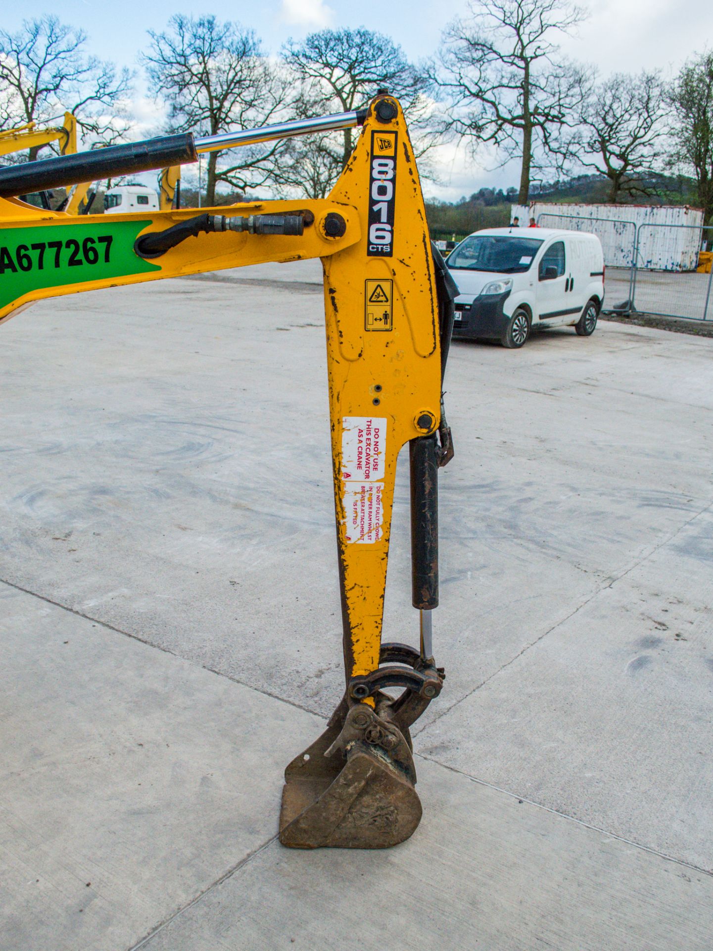 JCB 8016 CTS 1.6 tonne rubber tracked mini excavator Year: 2015 S/N: 071766 Recorded Hours: 1956 - Image 12 of 21
