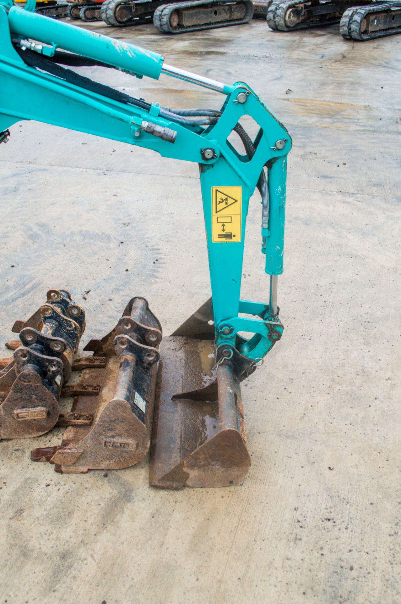 Kobelco SK08 0.8 tonne rubber tracked micro excavator Year: 2018 S/N: PT07-04046 Recorded Hours: 375 - Image 12 of 15