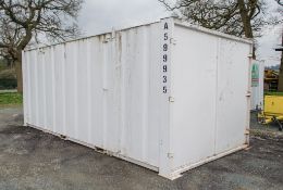 21 ft x 9 ft steel store site unit c/w keys A599935