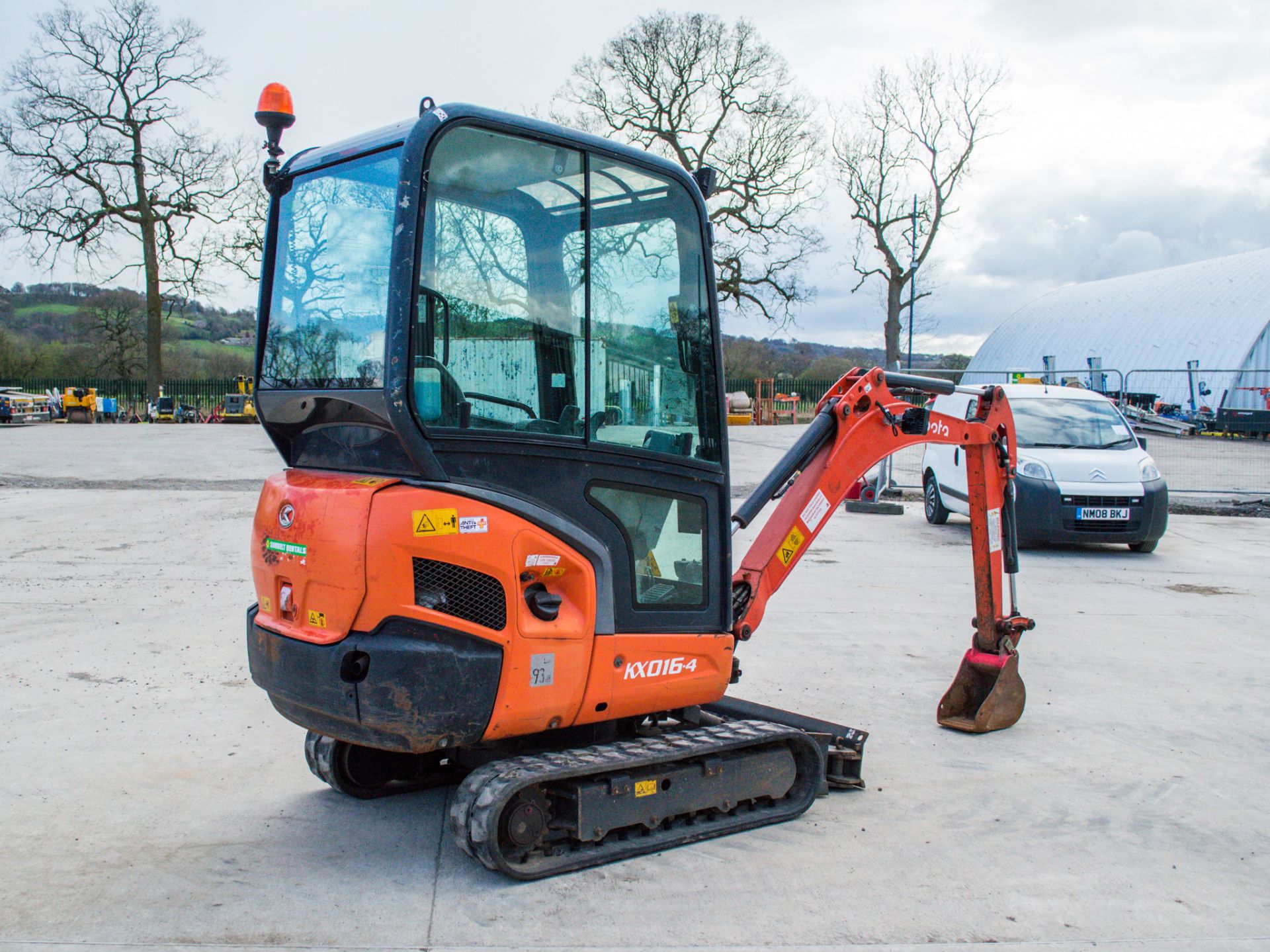 Kubota KX016-4 1.6 tonne rubber tracked mini excavator Year: 2016 S/N: 60772 Recorded Hours: 2612 - Image 3 of 21