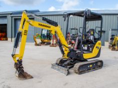 Yanmar SV18 1.8 tonne rubber tracked mini excavator  Year: 2021 S/N: BV15069 Recorded Hours: 107