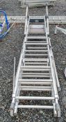 Tubesca aluminium step ladder/platform A690229