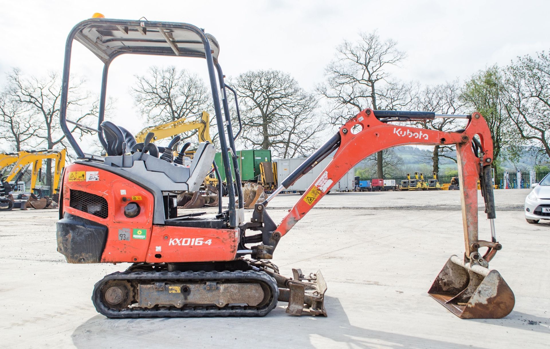 Kubota KX016-4 1.6 tonne rubber tracked mini excavator Year: 2014 S/N: 57567 Recorded Hours: 2858 - Image 8 of 21