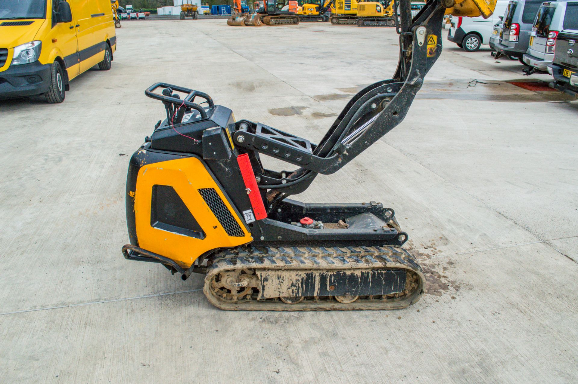 JCB HTD-5 Dumpster 500kg diesel driven rubber tracked walk behind hi-tip dumper Year: 2016 S/N: - Image 11 of 14