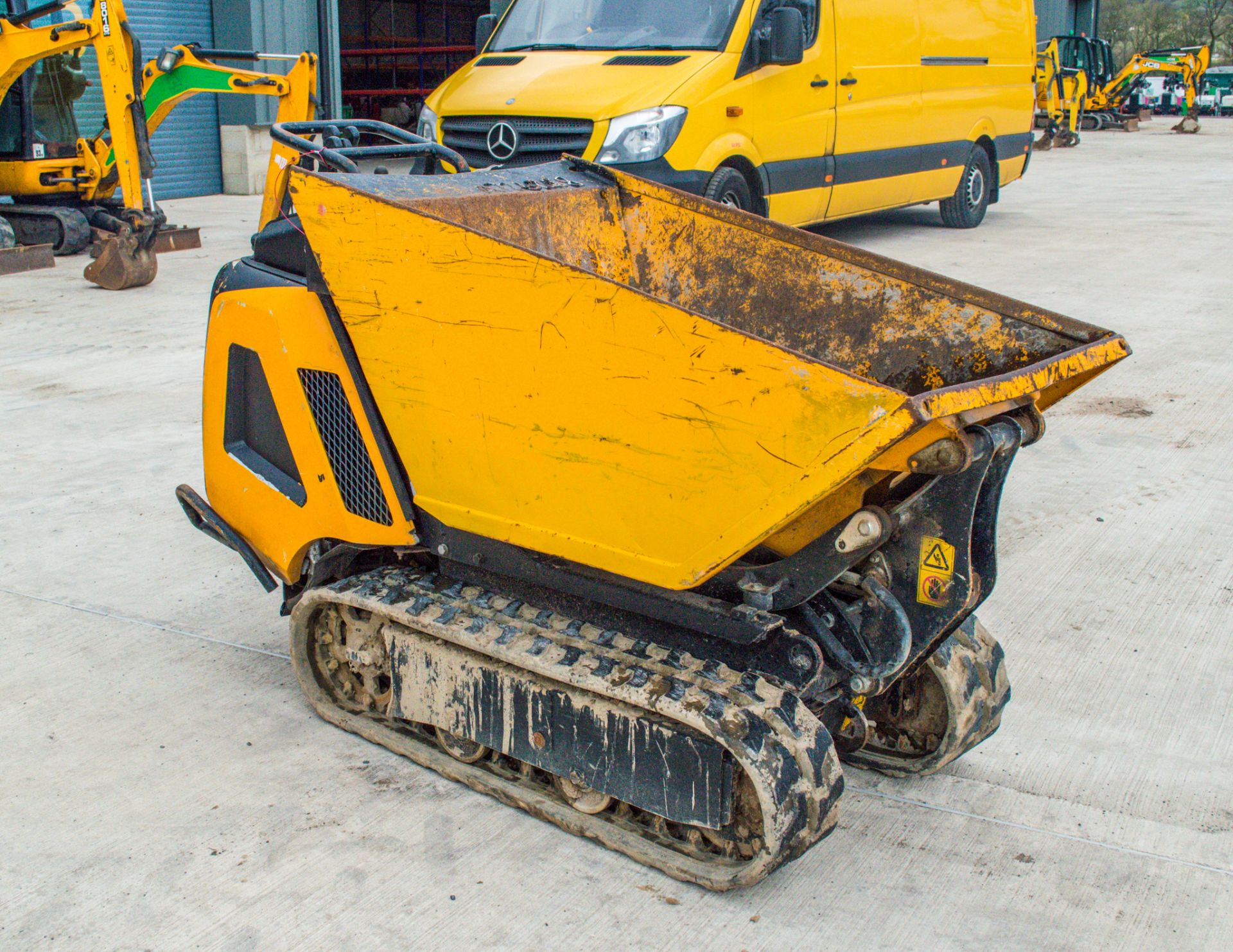 JCB HTD-5 Dumpster 500kg diesel driven rubber tracked walk behind hi-tip dumper Year: 2016 S/N: - Image 2 of 14