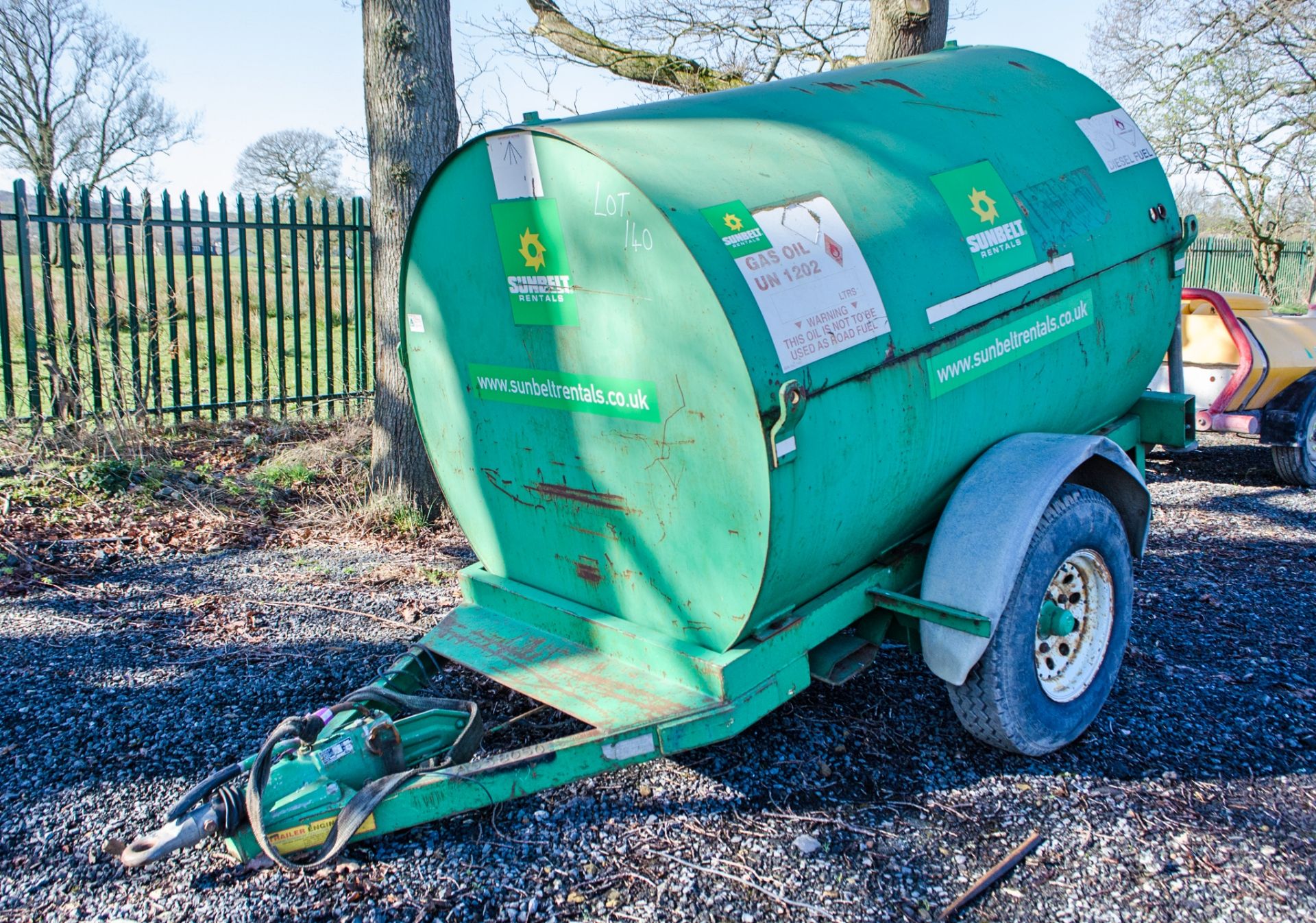 Trailer Engineering 2140 litre bunded fast tow mobile fuel bowser A558050 ** No pump or delivery