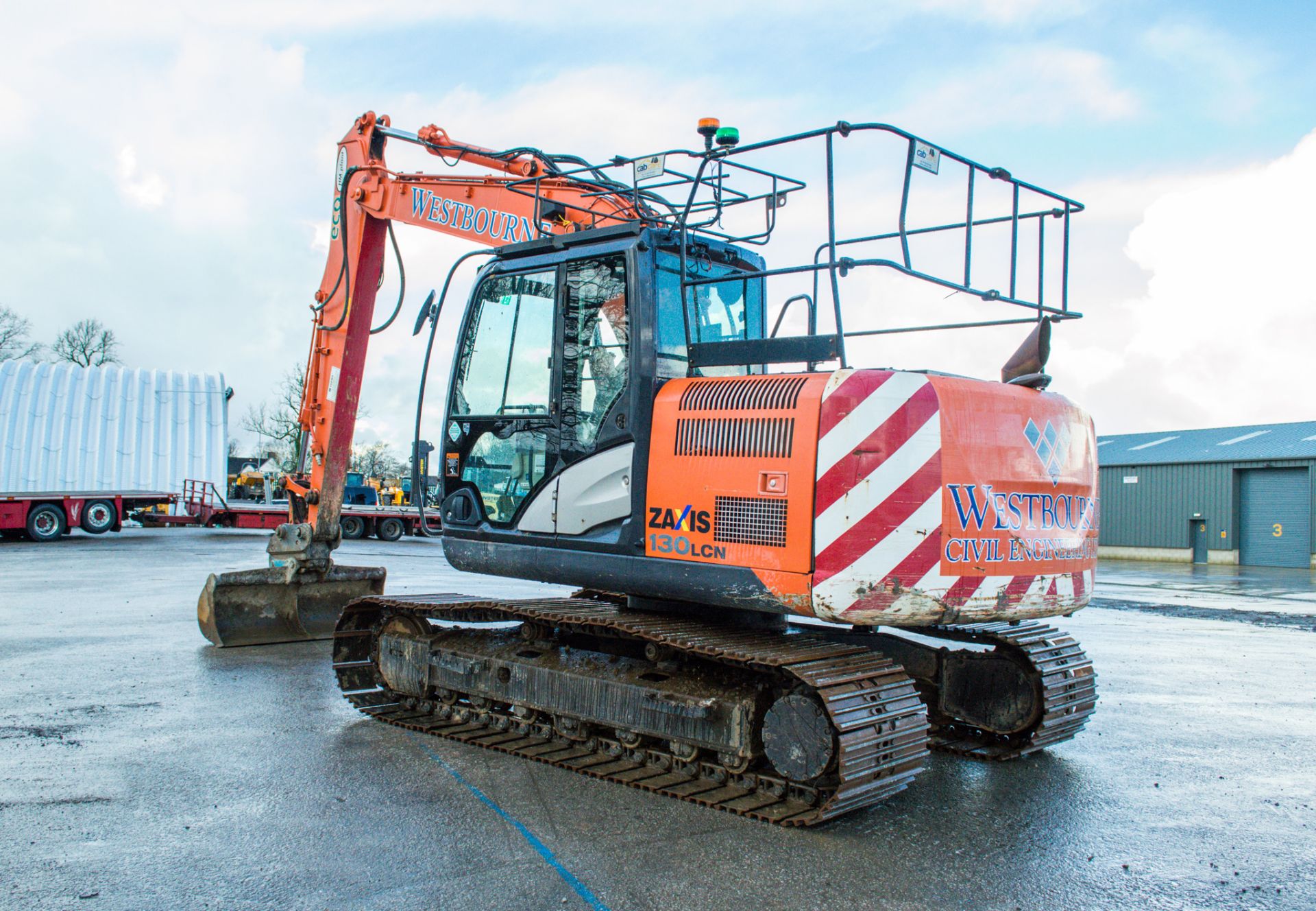 Hitachi ZX 130 LCN  13 tonne steel tracked excavator Year: 2013 S/N: 090663 Recorded Hours: 10,045 - Image 4 of 25