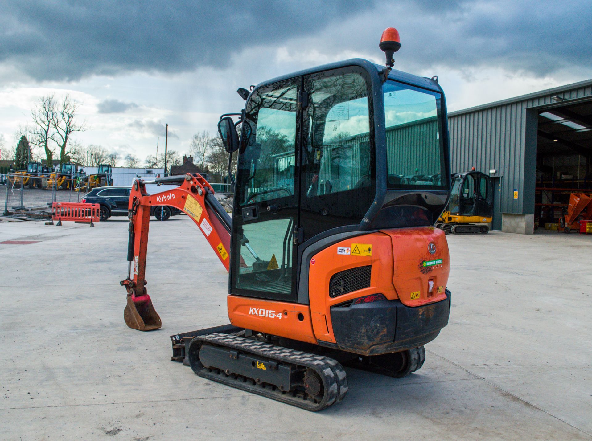 Kubota KX016-4 1.6 tonne rubber tracked mini excavator Year: 2016 S/N: 60772 Recorded Hours: 2612 - Image 4 of 21