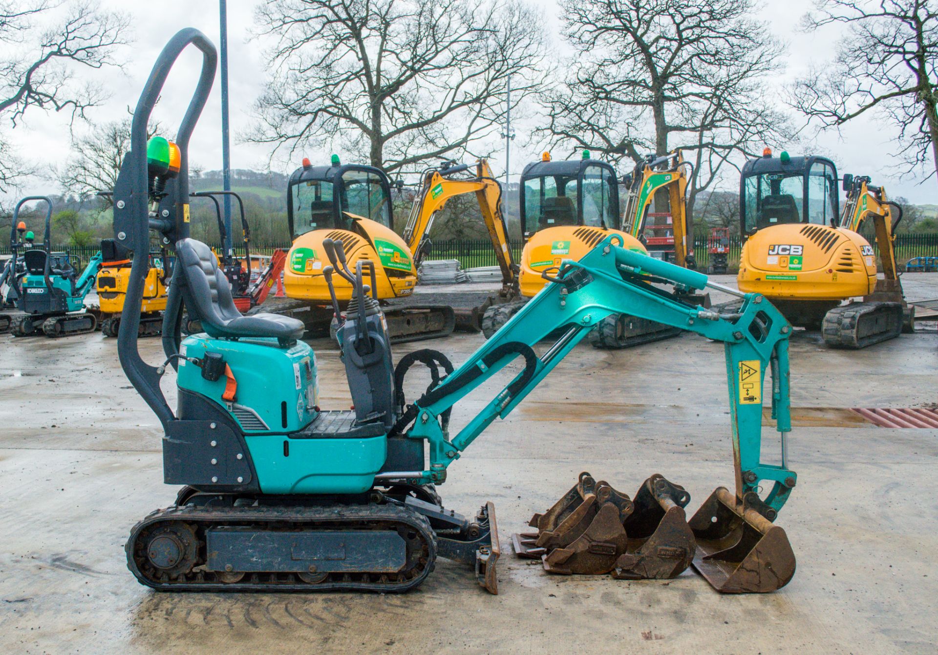 Kobelco SK08 0.8 tonne rubber tracked micro excavator Year: 2018 S/N: PT07-04045 Recorded Hours: 454 - Image 7 of 19