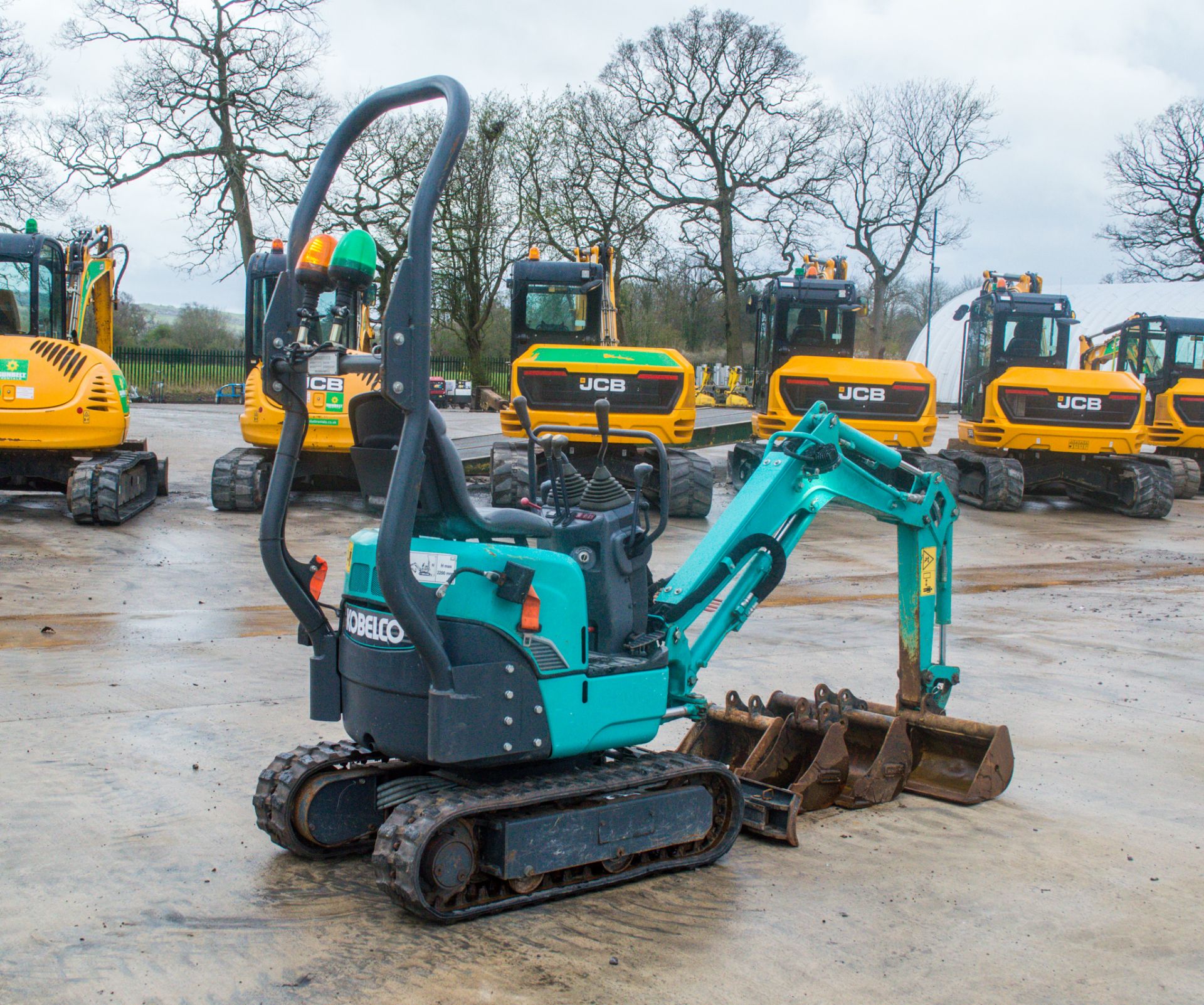 Kobelco SK08 0.8 tonne rubber tracked micro excavator Year: 2018 S/N: PT07-04045 Recorded Hours: 454 - Image 2 of 19