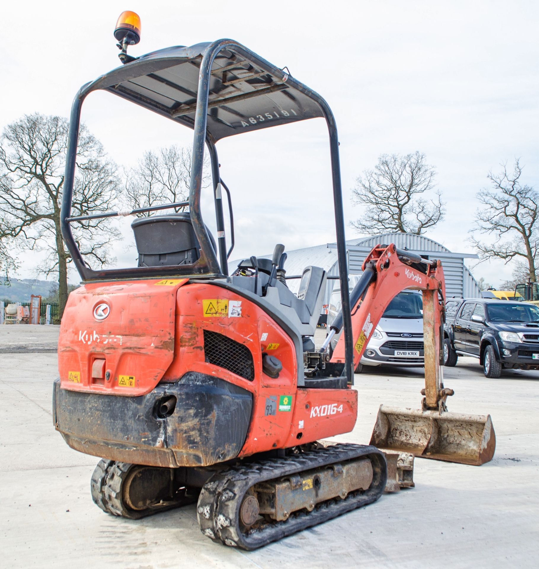 Kubota KX016-4 1.6 tonne rubber tracked mini excavator Year: 2014 S/N: 57567 Recorded Hours: 2858 - Image 3 of 21