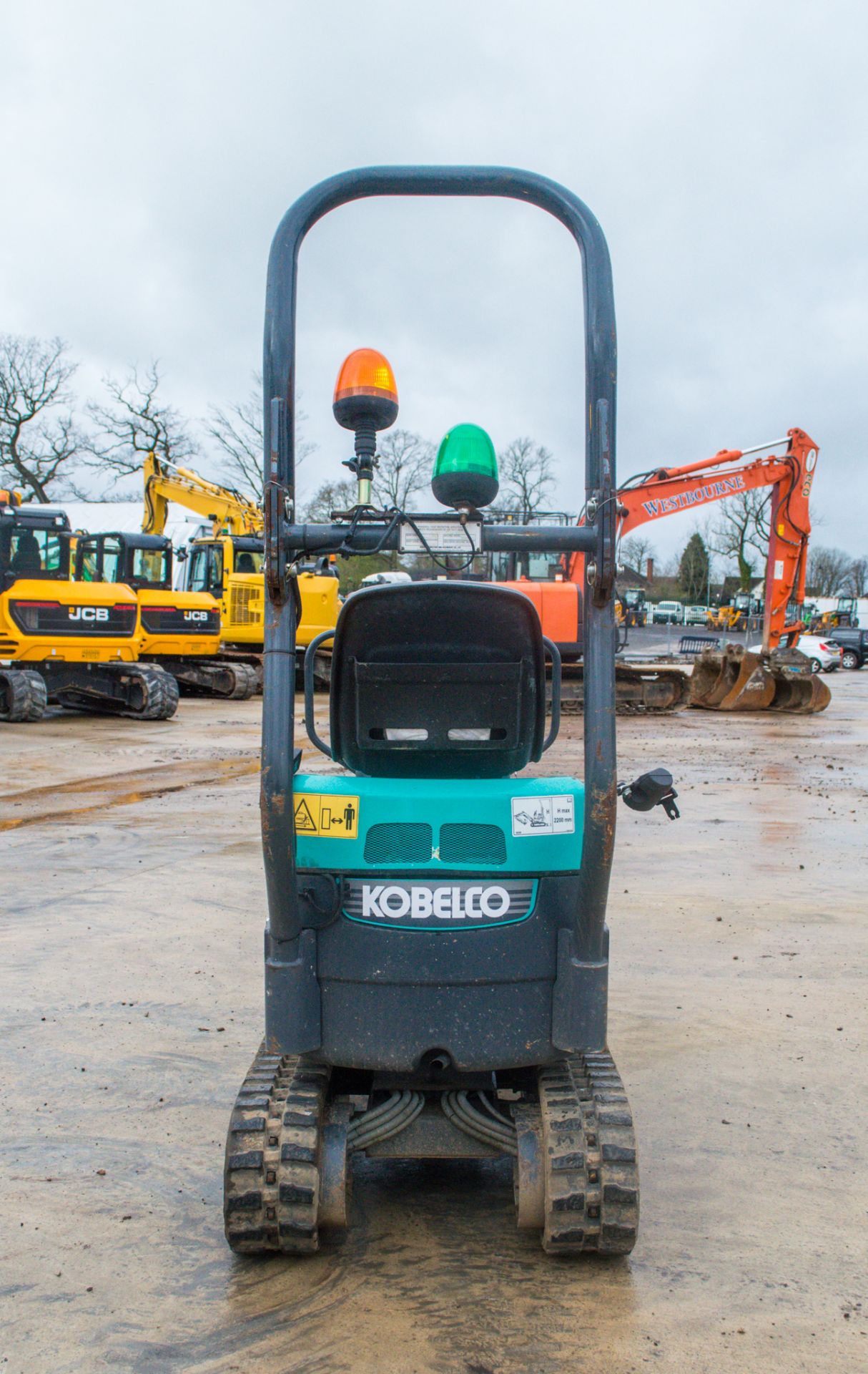 Kobelco SK08 0.8 tonne rubber tracked micro excavator Year: 2018 S/N: PT07-04046 Recorded Hours: 375 - Image 6 of 15