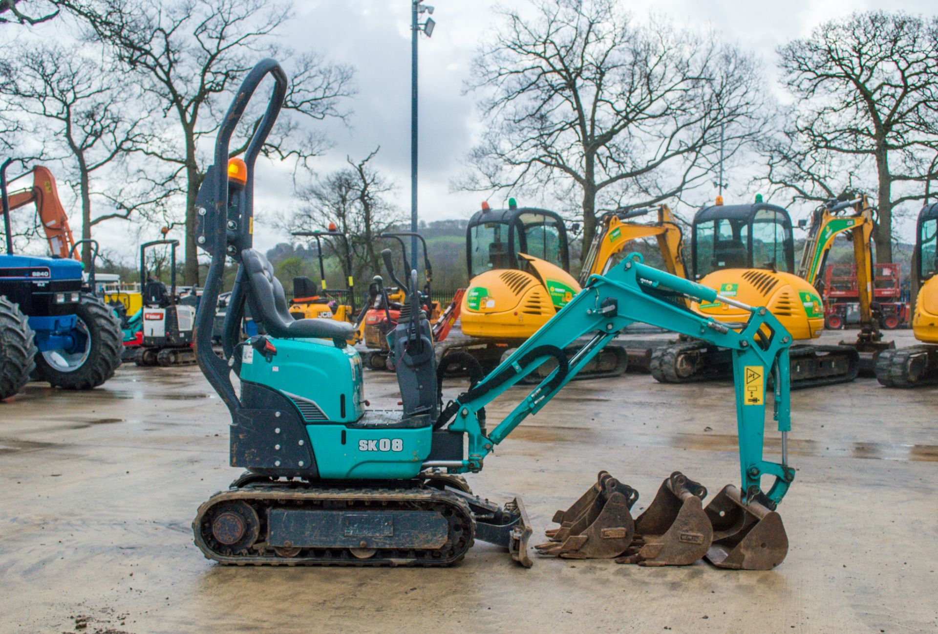Kobelco SK08 0.8 tonne rubber tracked micro excavator Year: 2018 S/N: PT07-04046 Recorded Hours: 375 - Image 7 of 15
