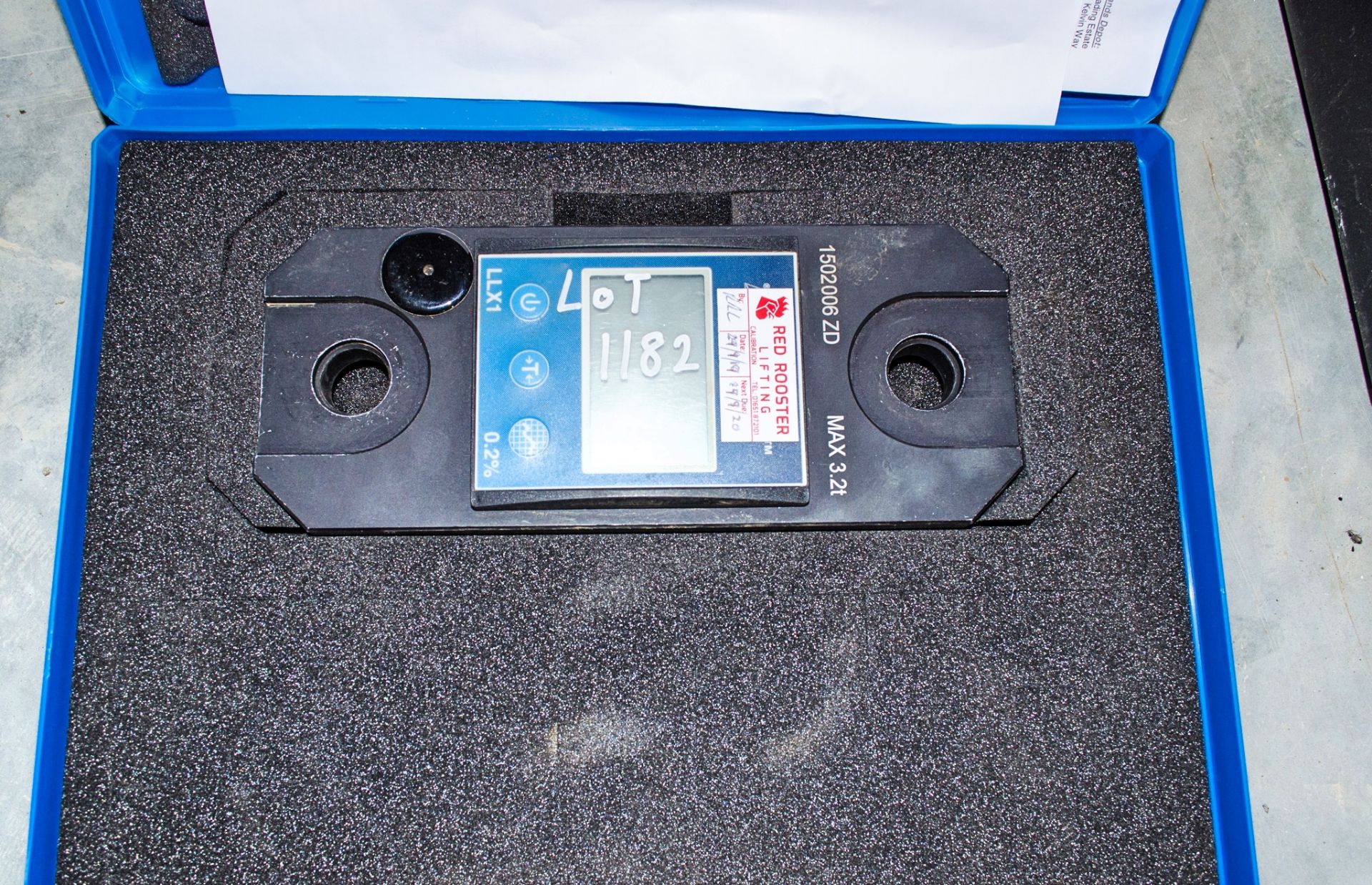 Dynafor self indicating load cell c/w carry case 15071169