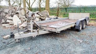 Wessex Trailers 16 ft x 6 ft tandem axle tilt bed trailer S/N: 16X6TD c/w manual winch
