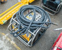 JCB Beaver petrol driven hydraulic power pack c/w hoses 0511007