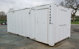 21 ft x 9 ft steel anti vandal office site unit c/w keys A448906