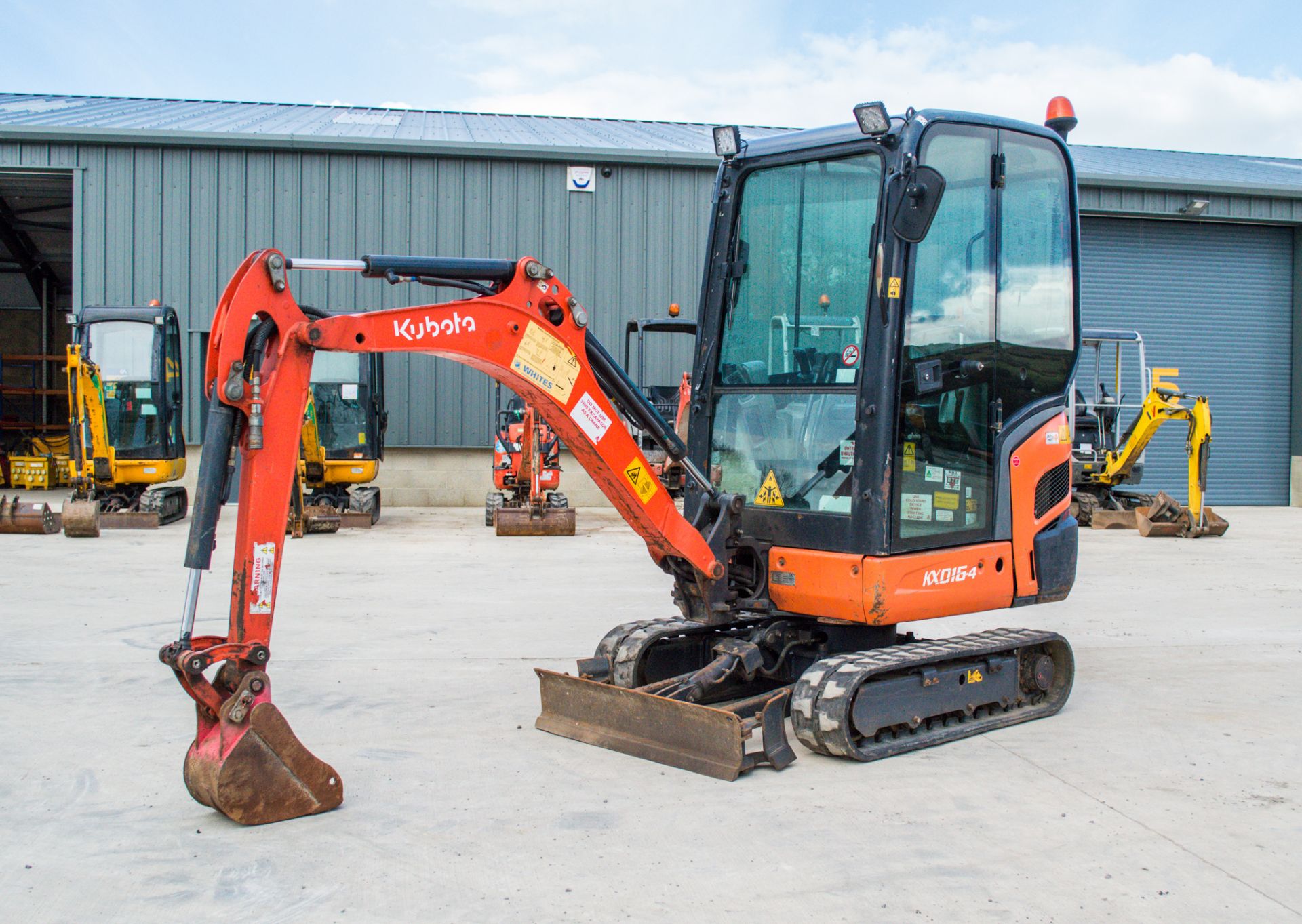 Kubota KX016-4 1.6 tonne rubber tracked mini excavator Year: 2016 S/N: 60772 Recorded Hours: 2612