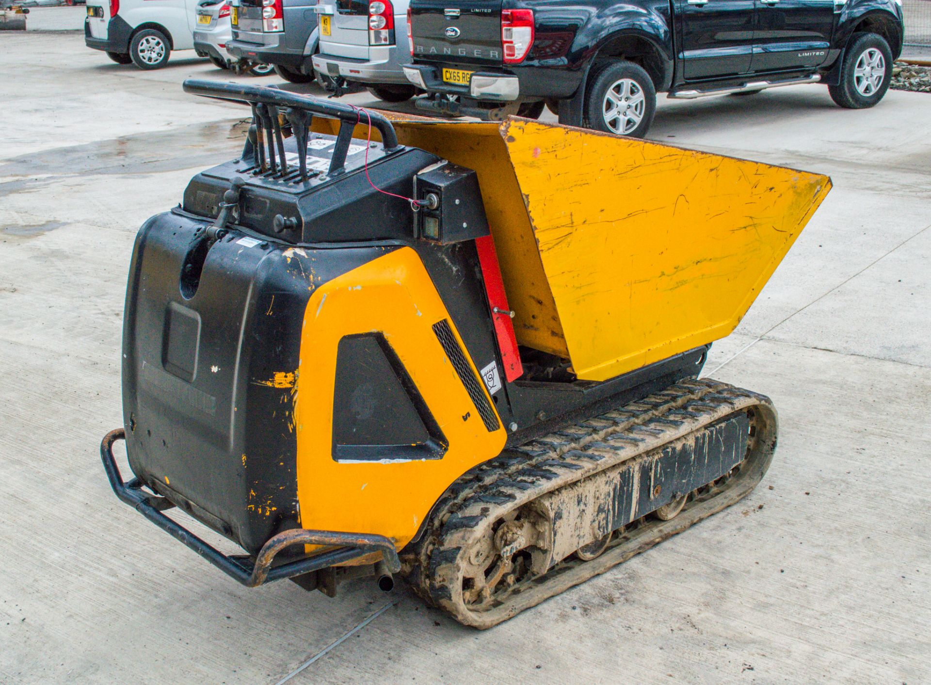 JCB HTD-5 Dumpster 500kg diesel driven rubber tracked walk behind hi-tip dumper Year: 2016 S/N: - Image 3 of 14