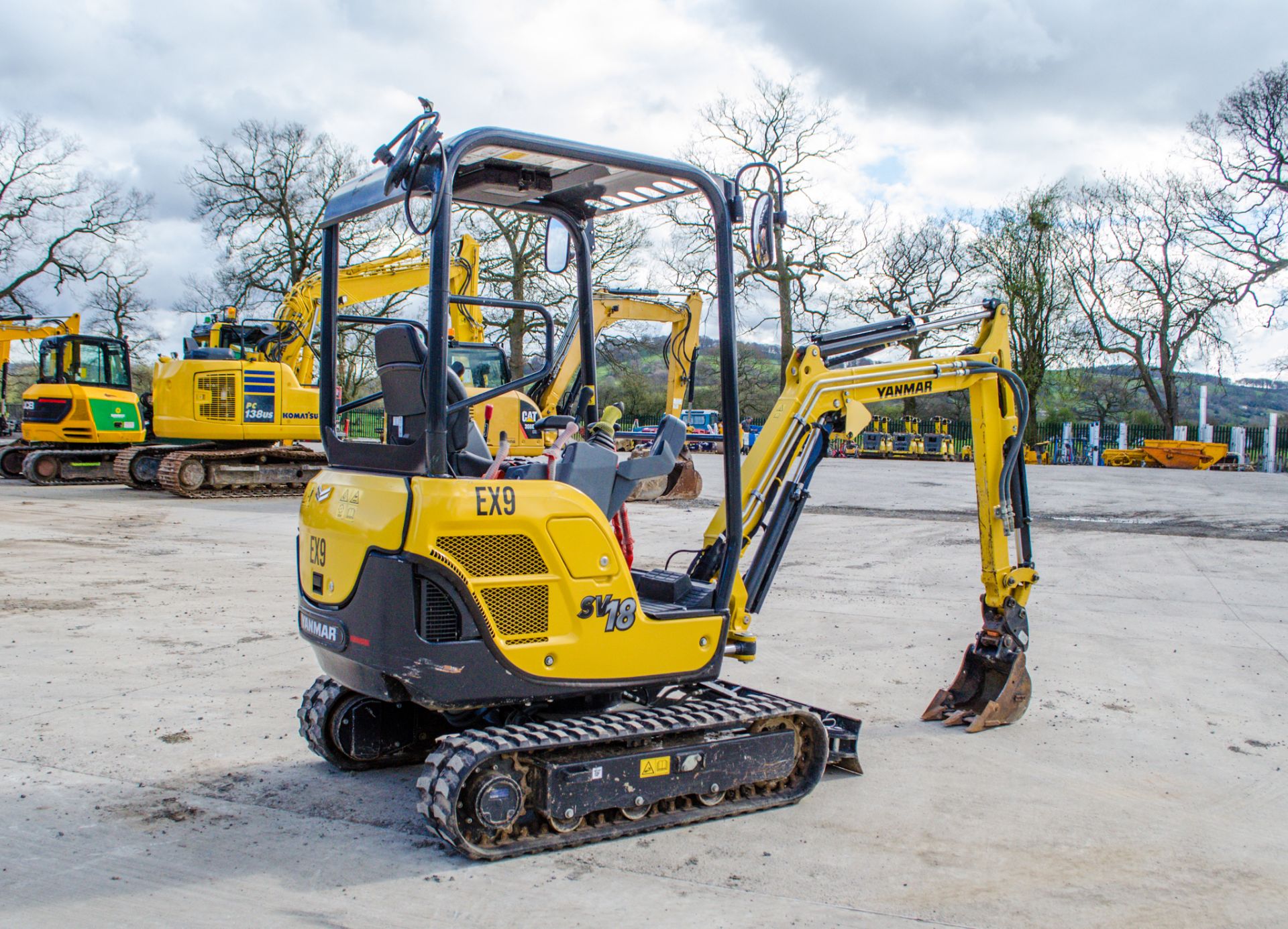 Yanmar SV18 1.8 tonne rubber tracked mini excavator  Year: 2021 S/N: BV15069 Recorded Hours: 107 - Image 3 of 20