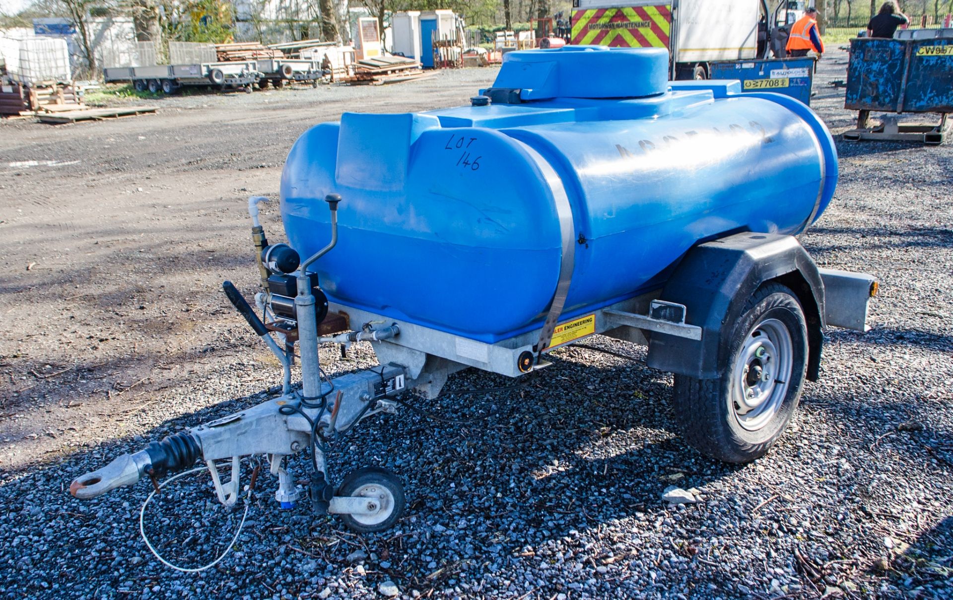 Trailer Engineering fast tow mobile water bowser c/w 240v pump A605492