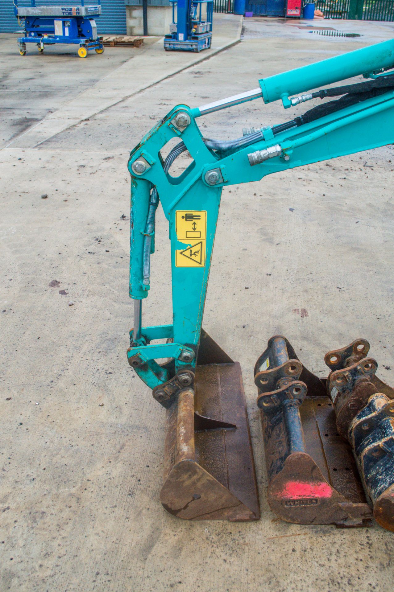 Kobelco SK08 0.8 tonne rubber tracked micro excavator Year: 2018 S/N: PT07-04045 Recorded Hours: 454 - Image 15 of 19