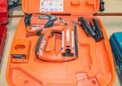 Paslode Impulse IM65 nail gun c/w 2 batteries, charger and carry case 04241130
