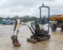 Bobcat E10 1 tonne rubber tracked micro excavator Year: 2016 S/N: A33P14942 Recorded Hours: 1084