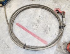 Wire rope c/w hook