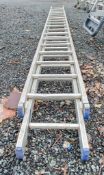 2 stage aluminium ladder A742525