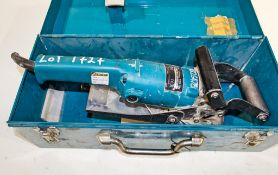 Makita PC1100 110v concrete grinder c/w carry case A826476 ** Cord cut off **