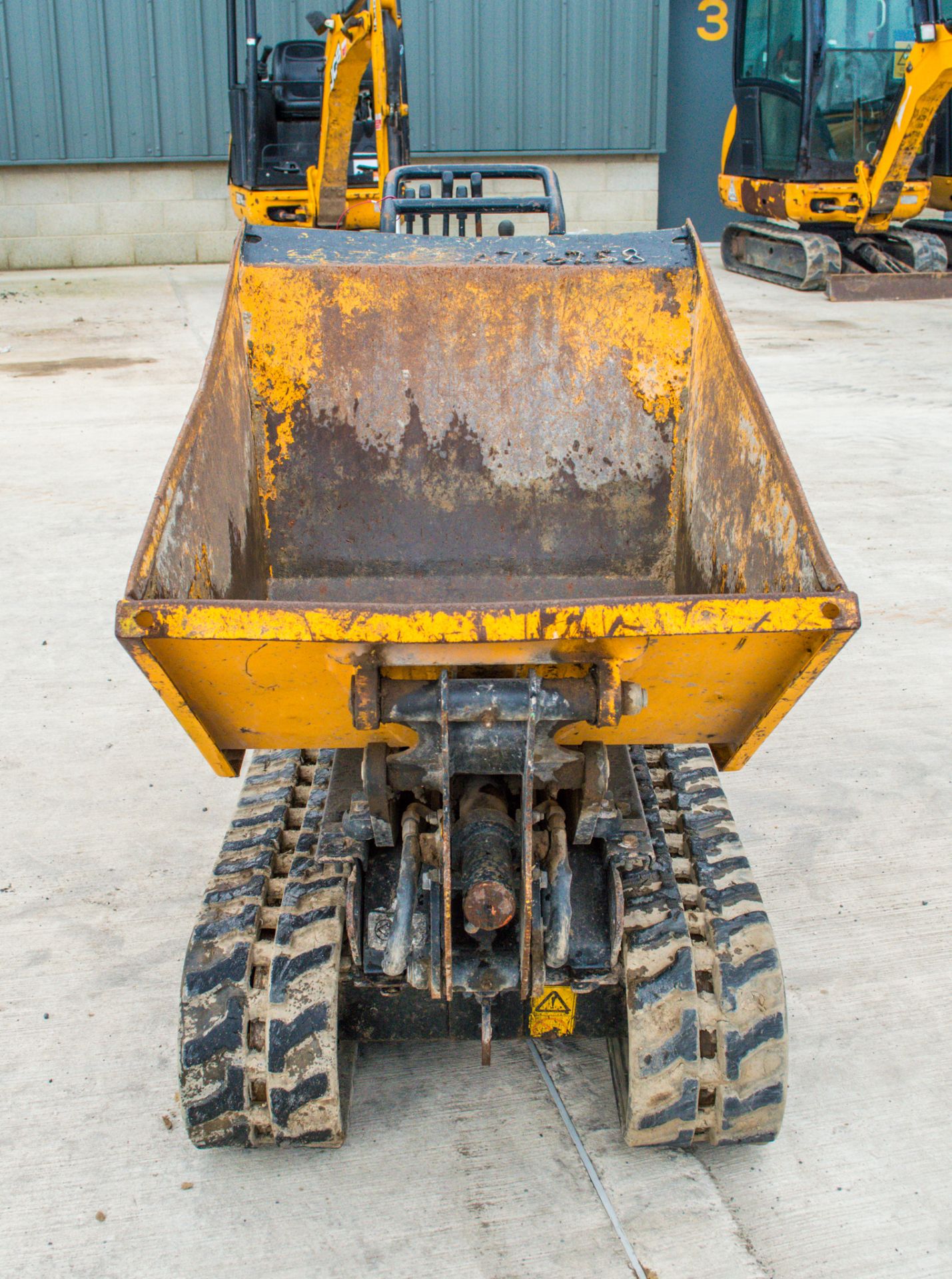 JCB HTD-5 Dumpster 500kg diesel driven rubber tracked walk behind hi-tip dumper Year: 2016 S/N: - Image 5 of 14