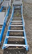 5 tread glass fibre framed step ladder ** Step missing ** 1705LYT0290