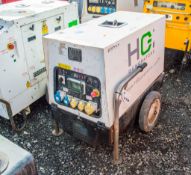 HGI 110v/240v 6 kva diesel driven generator S/N: 2920814 Recorded Hours: 3413 A757032