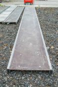 Aluminium staging board approximately 18ft long 1806-6928