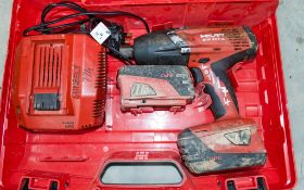 Hilti SIW 22T-A 22v cordless impact gun c/w 2 batteries, charger and carry case A834367