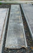 Aluminium staging board approximately 10ft long 1703-LYT-0154