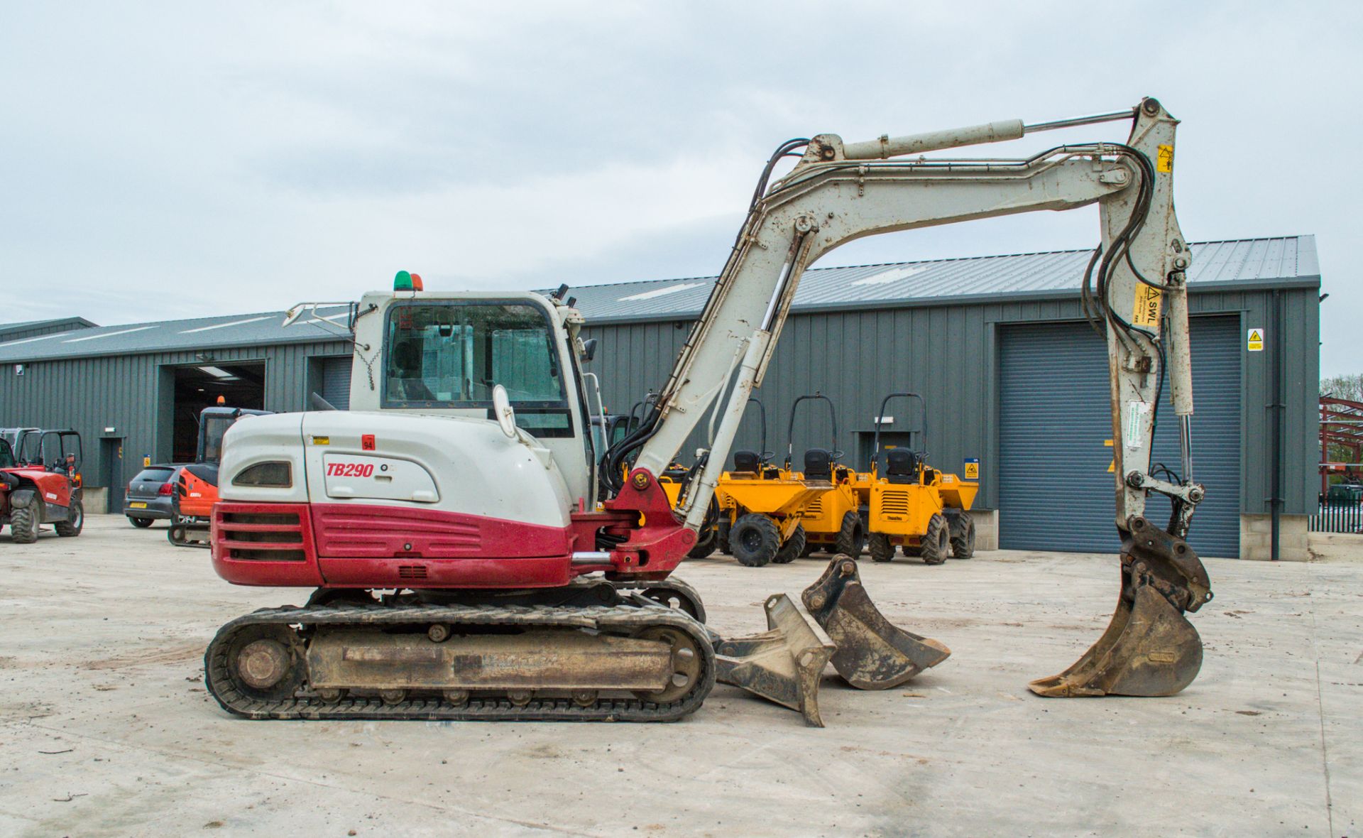 Takeuchi TB290 8.5 tonne rubber tracked excavator Year: 2016 S/N: 200427 Recorded Hours: 6088 Air - Image 8 of 24