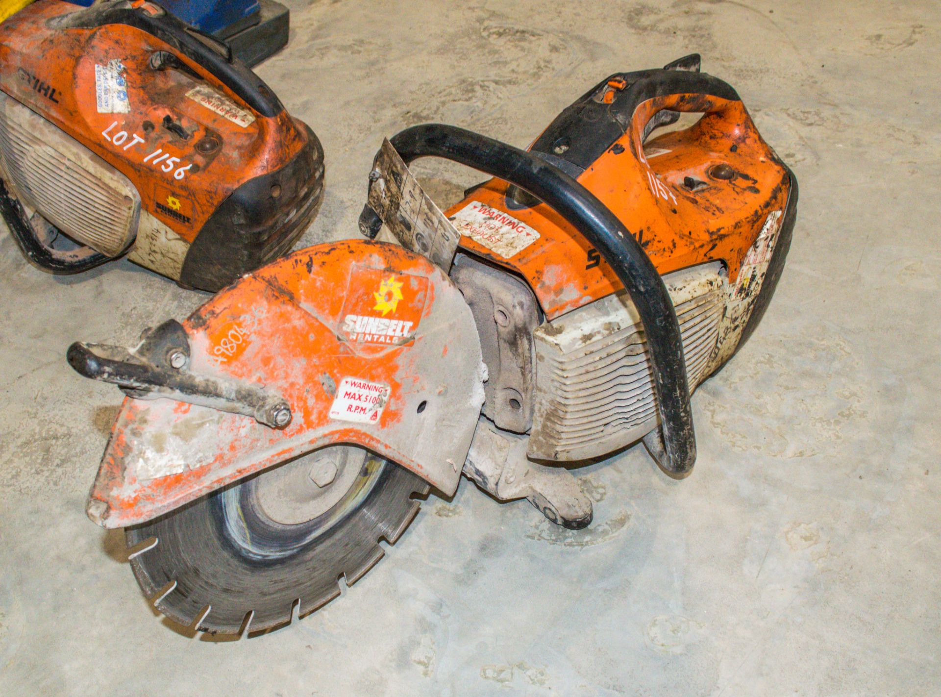 Stihl TS410 petrol driven cut off saw A980436