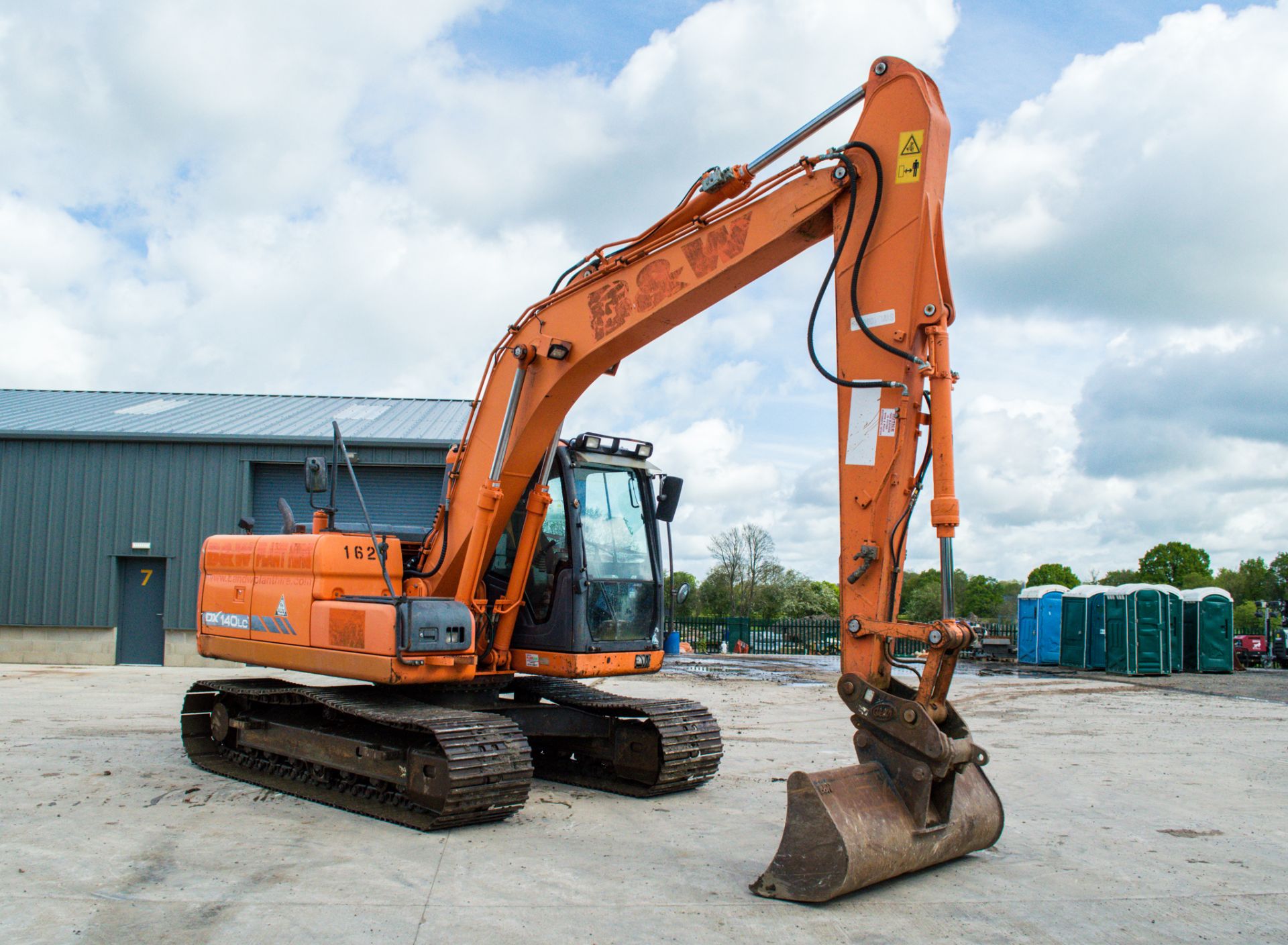 Doosan DX140LC 14 tonne steel tracked excavator Year: 2012 S/N: 50792 Recorded Hours: 88898 (Clock - Image 2 of 22