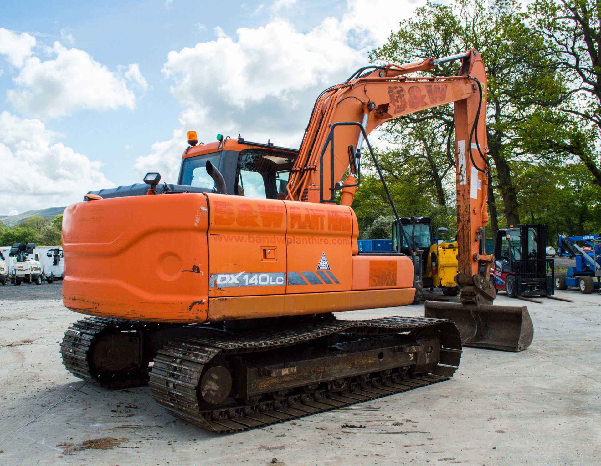 Doosan DX140LC 14 tonne steel tracked excavator Year: 2012 S/N: 50792 Recorded Hours: 88898 (Clock - Image 3 of 22
