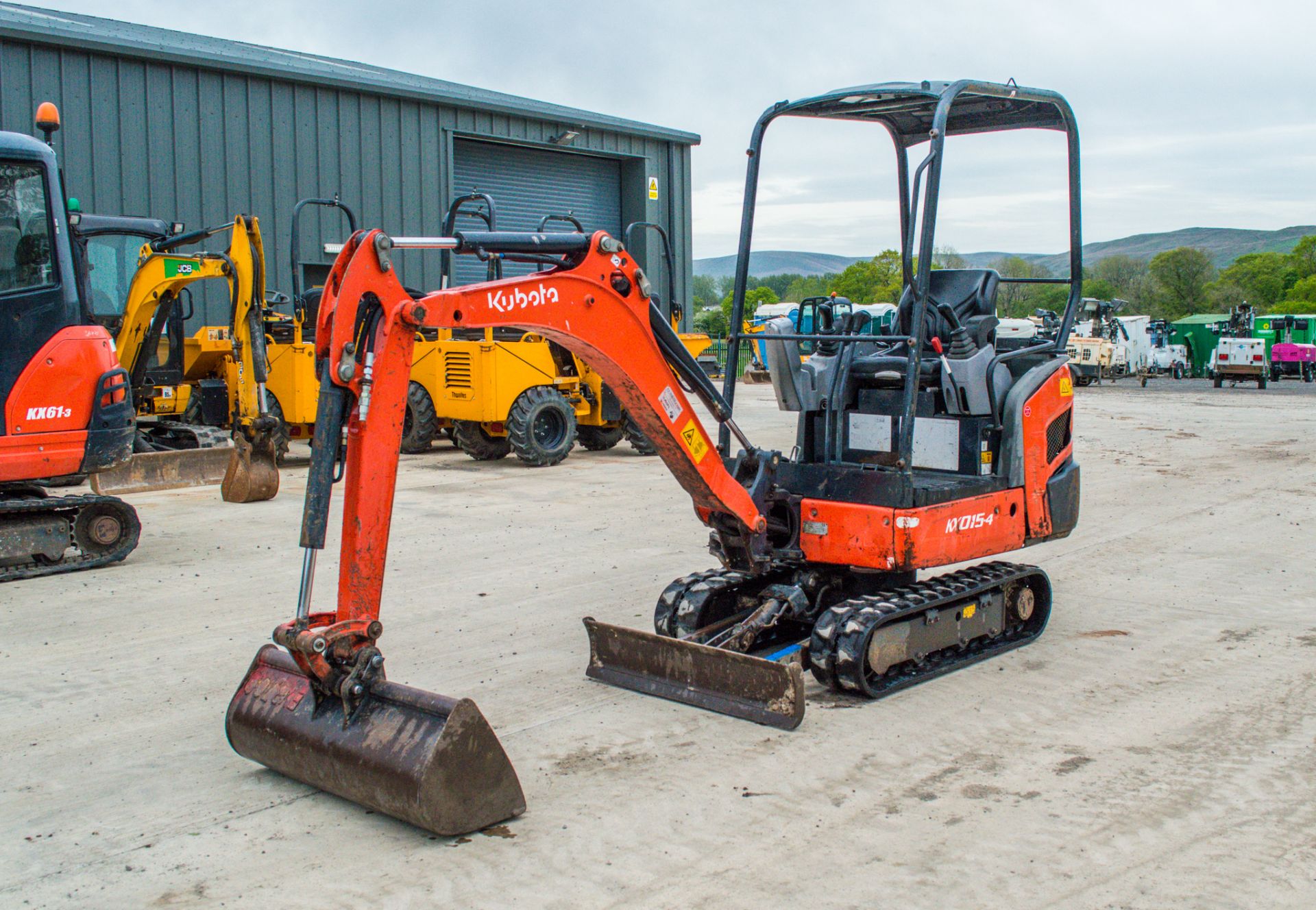 Kubota KX015-4 1.5 tonne rubber tracked mini excavator Year: 2015 S/N: 58351 Recorded Hour: 2561