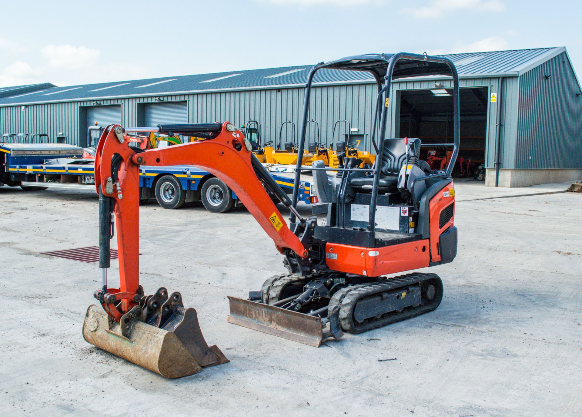 Kubota KX016-4 1.6 tonne rubber tracked mini excavator Year: 2018 S/N: 63080 Recorded Hour: 665