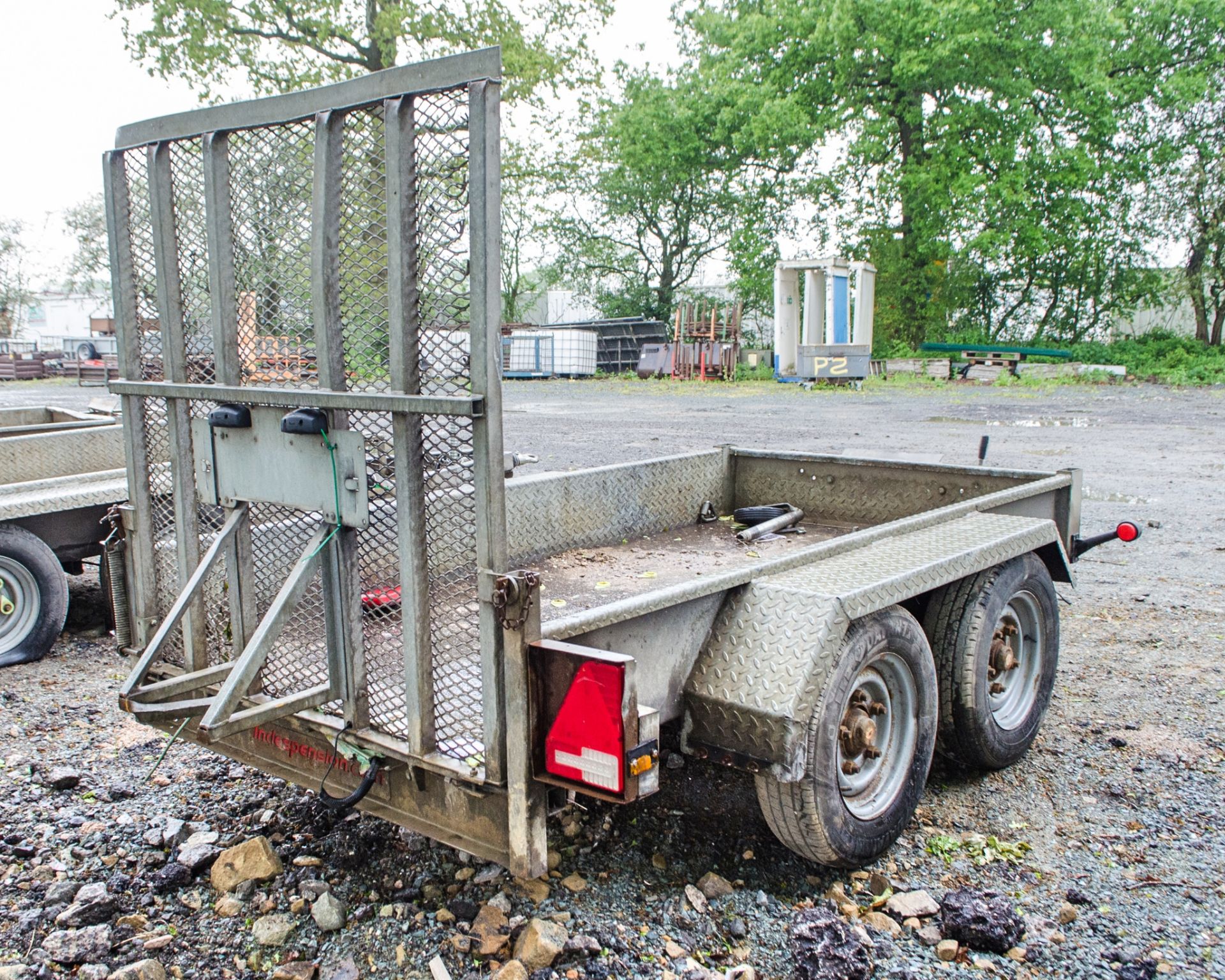 Indespension AD2000 8ft by 4ft tandem axle plant trailer A782367 - Image 2 of 4