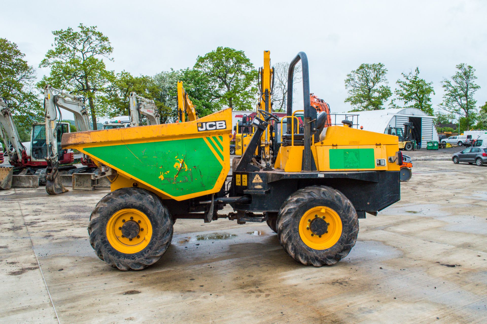 JCB 6T 6 tonne straight skip dumper Year: 2015 - Image 8 of 23