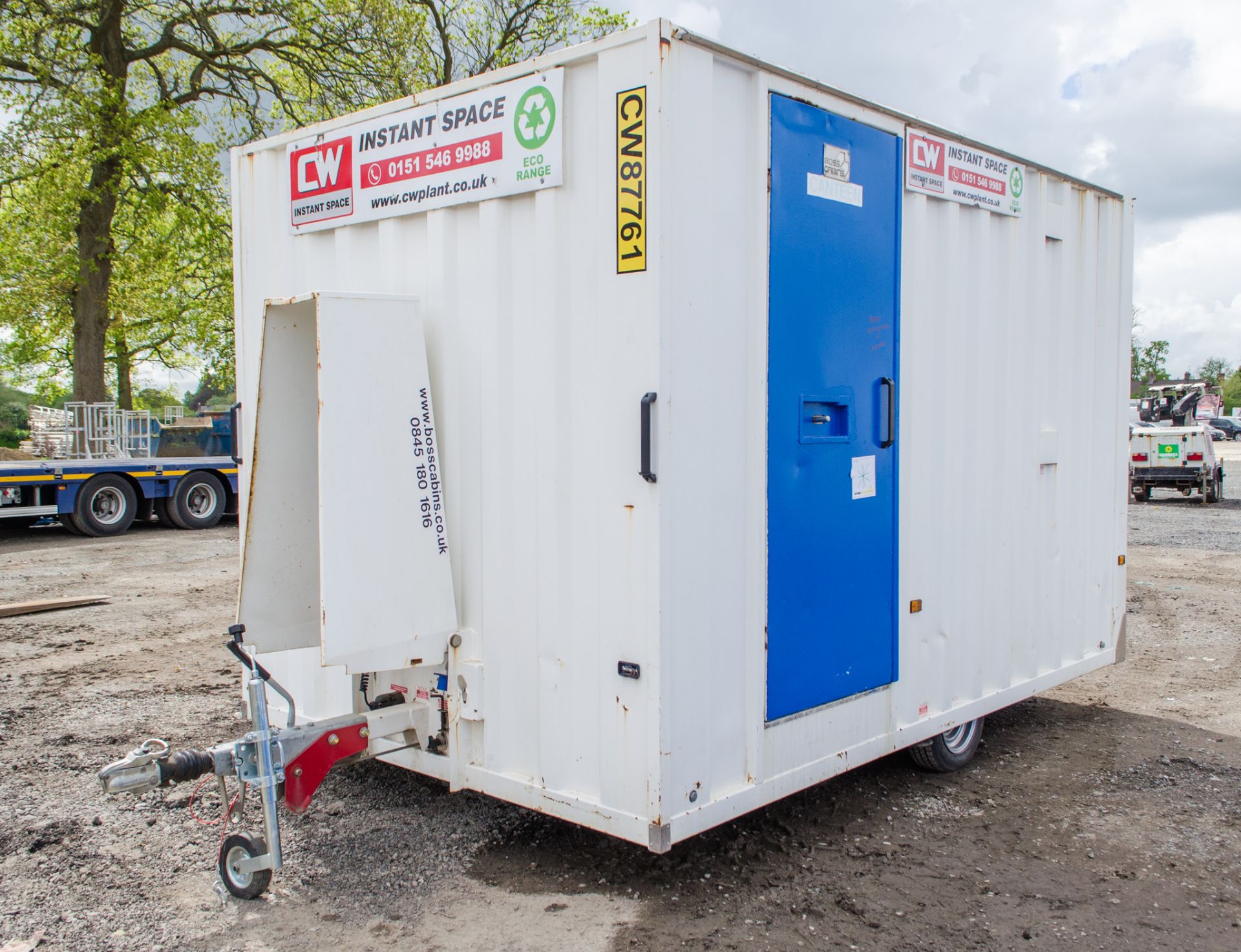 Boss Cabins 12 ft x 8 ft steel anti vandal mobile welfare unit Comprising of: Canteen, toilet &