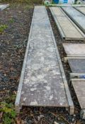 Aluminium staging board approximately 18ft long WOXGF243