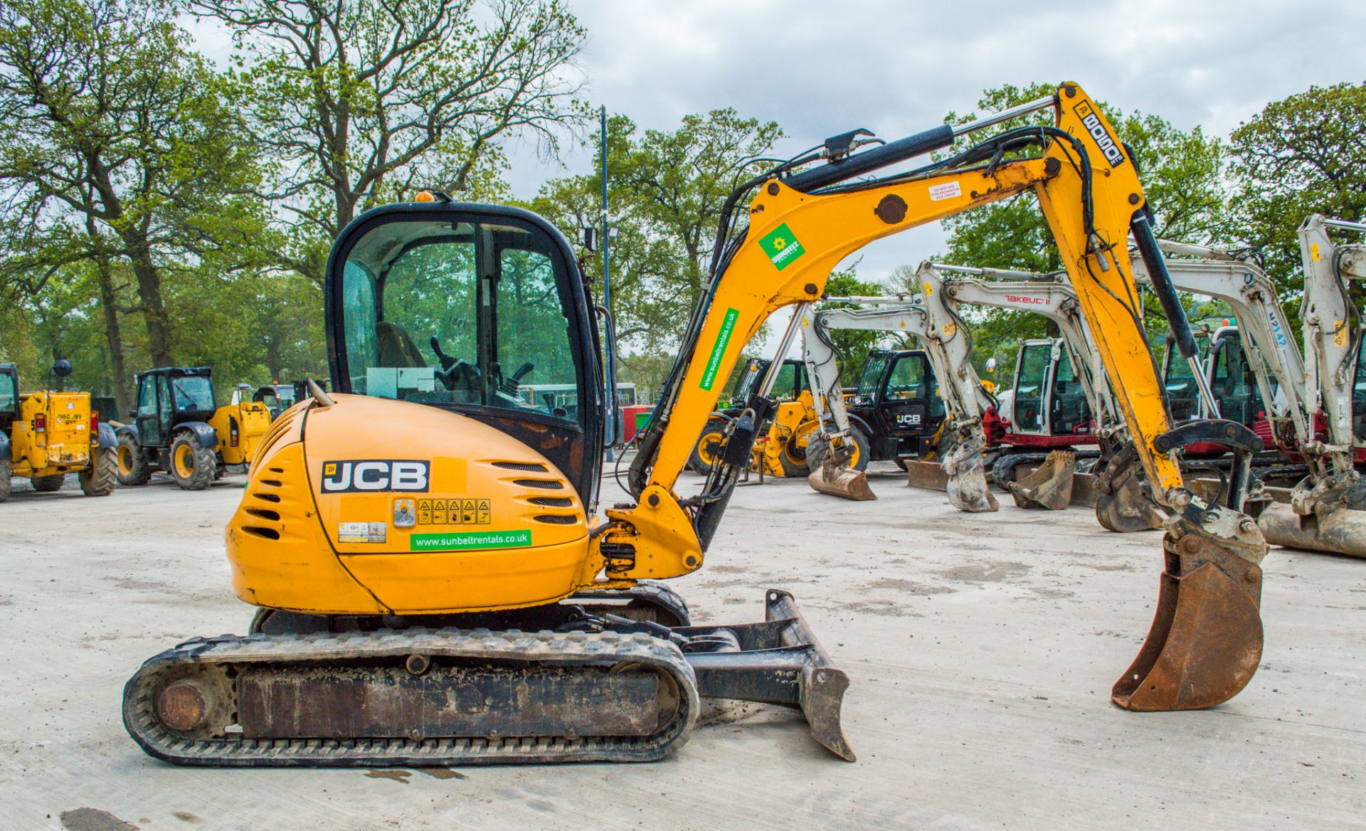 JCB 8050 RTS 5 tonne rubber tracked midi excavator  Year: 2013 S/N:01741891 Recorded Hours: 3151 - Image 8 of 25